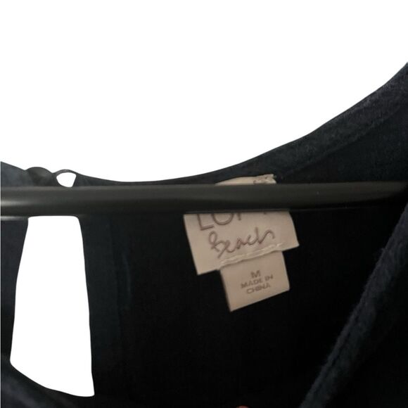 LOFT Beach Navy Lace Trim Romper - Picture 5 of 5